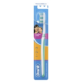 Зубная щетка ORAL-B 1 - 2 - 3 Классик 40 средней жесткости 1 шт