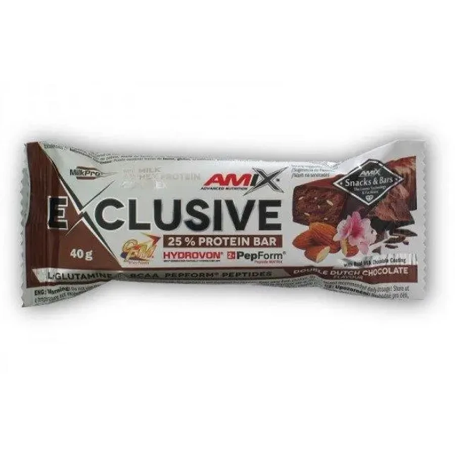 Протеиновый батончик Amix Exclusive Protein double dutch chocolate - 40гр x 24шт: цены и характеристики
