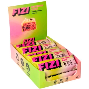 Шоколадный батончик Fizi Cherry + Cookie dough без сахара 45г x 10 шт