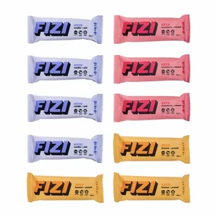 Набір батончиків FIZI Keto Box (мікс смаків) 10 шт по 45 г