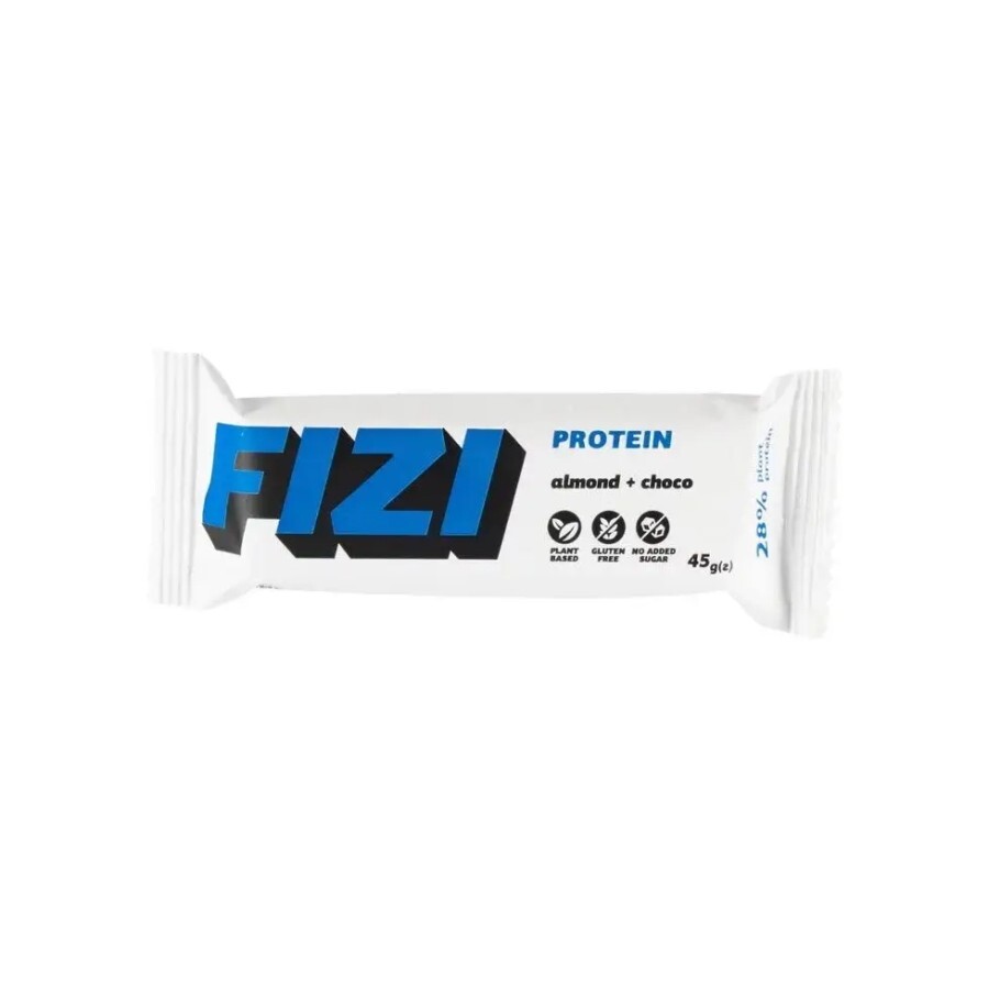 Протеиновый батончик Fizi Almond Choco с миндалем и шоколадом 45 г х 10 шт: цены и характеристики