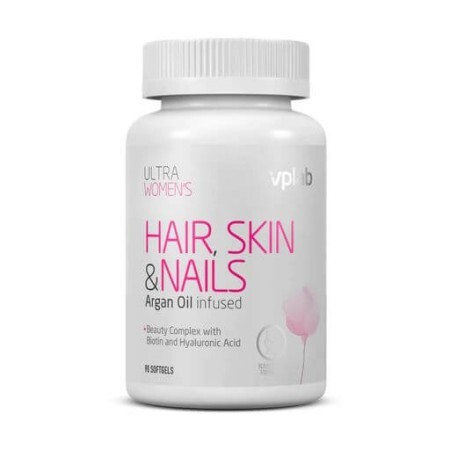 Дієтична добавка в желатинових капсулах VPLab Ultra Women's Hair, Skin & Nails для волосся, шкіри та нігтів 90 шт