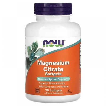 Магній цитрат NOW Magnesium Citrate 90 капсул