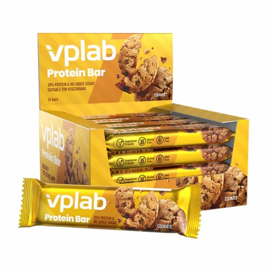 Протеїнові батончики VPLab Protein Bar 45g x 16шт: ціни та характеристики