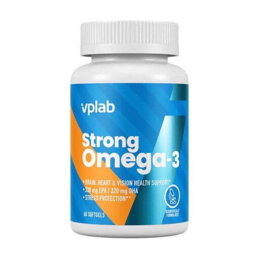 Диетическая добавка VPLab Strong Omega-3, 60 шт.: цены и характеристики