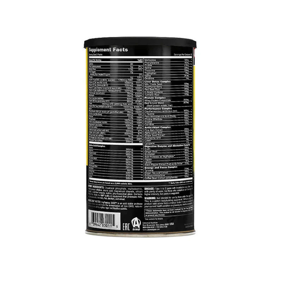Вітамінно-мінеральний комплекс Universal Nutrition Animal Pak, 44 пакети: ціни та характеристики