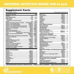 Витаминно-минеральный комплекс Universal Nutrition Animal Pak, 44 пакета: цены и характеристики