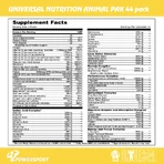 Вітамінно-мінеральний комплекс Universal Nutrition Animal Pak, 44 пакети: ціни та характеристики