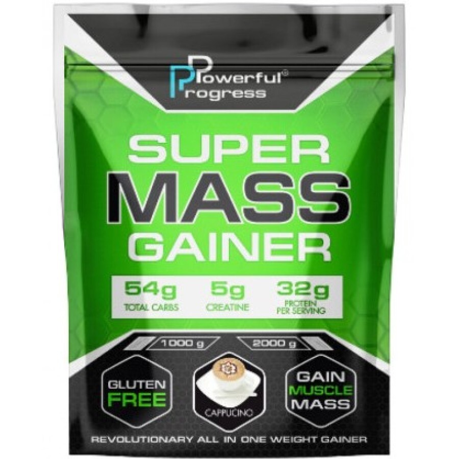 Гейнер Super Mass Gainer, Cappucino, 1000 г: цены и характеристики