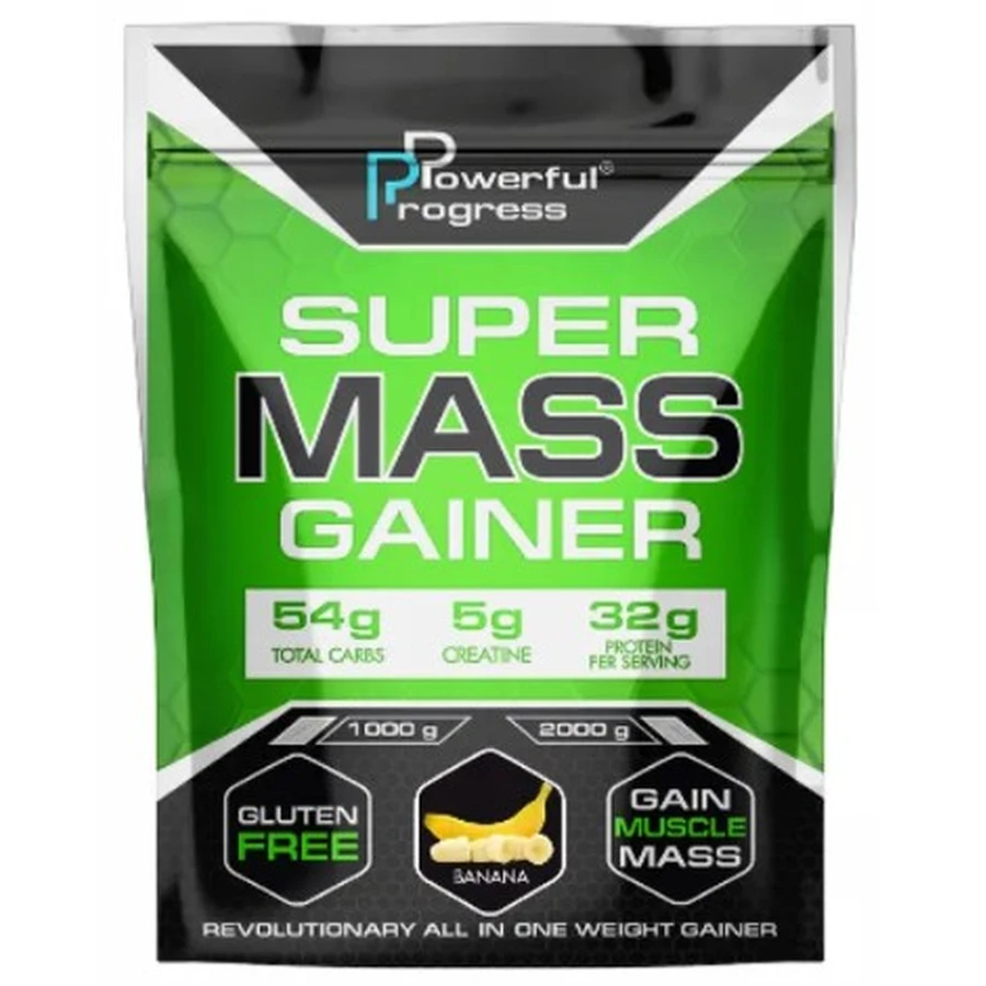 Гейнер Super Mass Gainer, Banana, 1000 г: ціни та характеристики