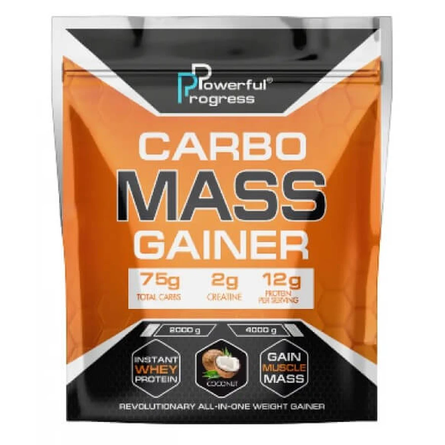 Гейнер Carbo Mass Gainer, Coconut, 4000 г: цены и характеристики
