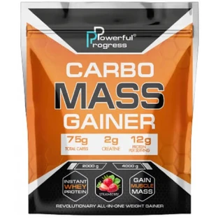 Гейнер Carbo Mass Gainer, Strawberry, 4000 г