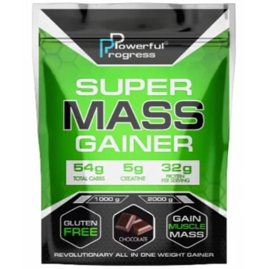 Гейнер Super Mass Gainer, Chocolate, 1000 г: ціни та характеристики
