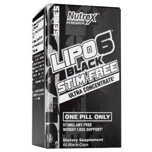 Жироспалювач Nutrex Lipo-6 Black UC Stim-Free 60 капсул