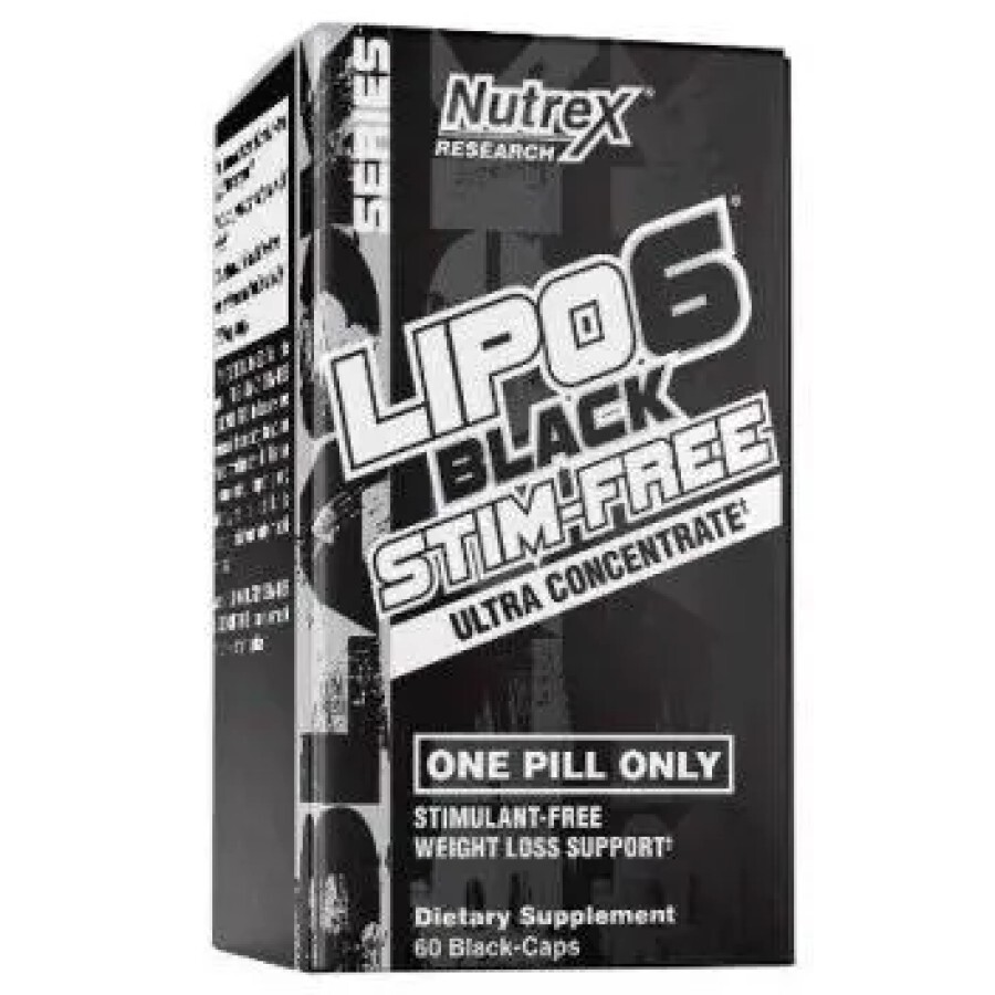 Жиросжигатель Nutrex Lipo-6 Black UC Stim-Free 60 капсул: цены и характеристики
