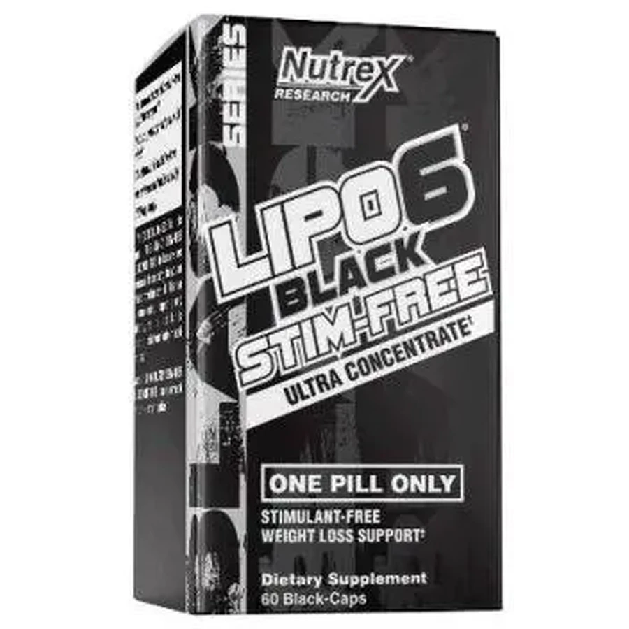 Жироспалювач Nutrex Lipo-6 Black UC Stim-Free 60 капсул: ціни та характеристики
