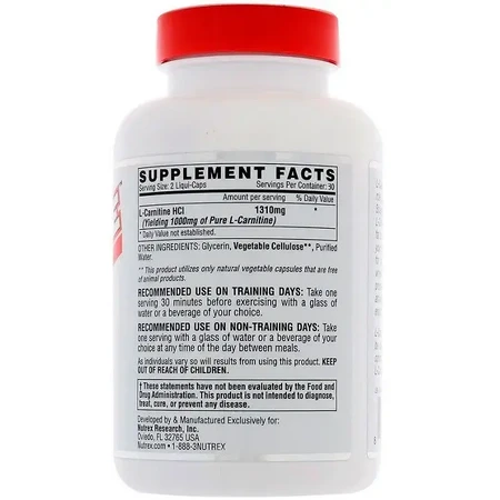 Жироспалювач для спорту Nutrex Lipo-6 Carnitine 60 капсул: ціни та характеристики