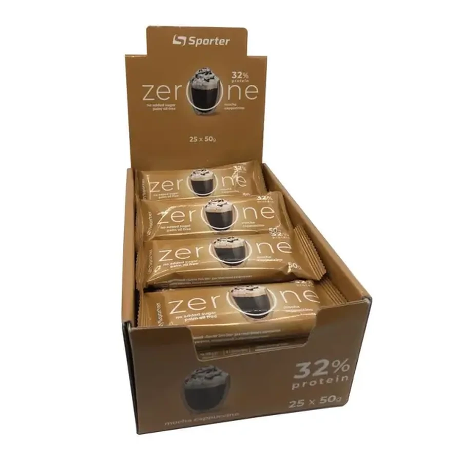 Батончик Sporter Zero One Мокко-капучіно 50г x 25шт: ціни та характеристики