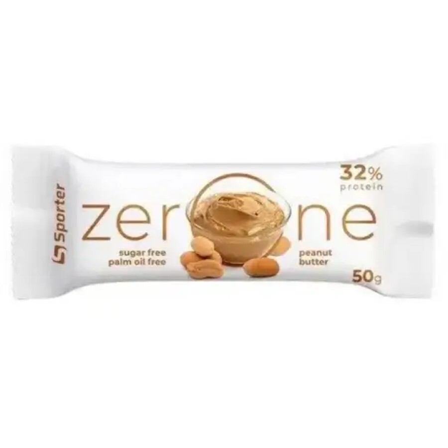 Протеиновый батончик ZerOne Peanut butter - 50г x 25шт: цены и характеристики