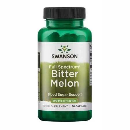 Гірка диня для підтримки нормального рівня глюкози в крові та здорового травлення Bitter Melon 500mg - 60 капсул