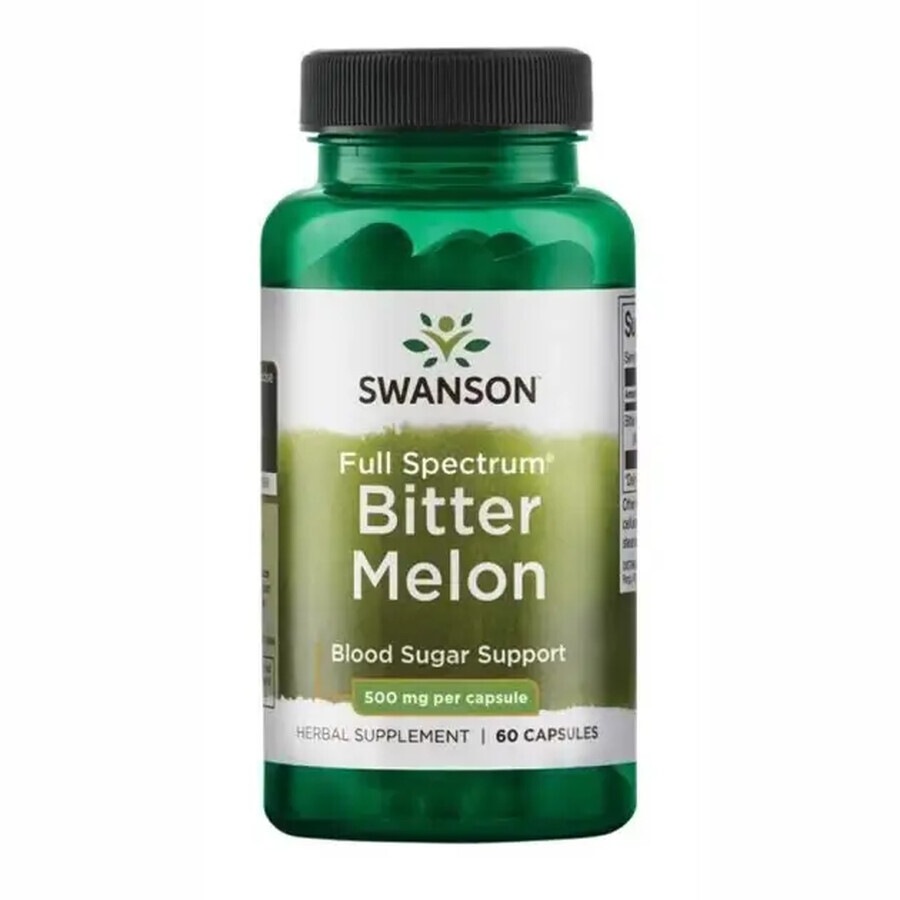 Гірка диня для підтримки нормального рівня глюкози в крові та здорового травлення Bitter Melon 500mg - 60 капсул: ціни та характеристики