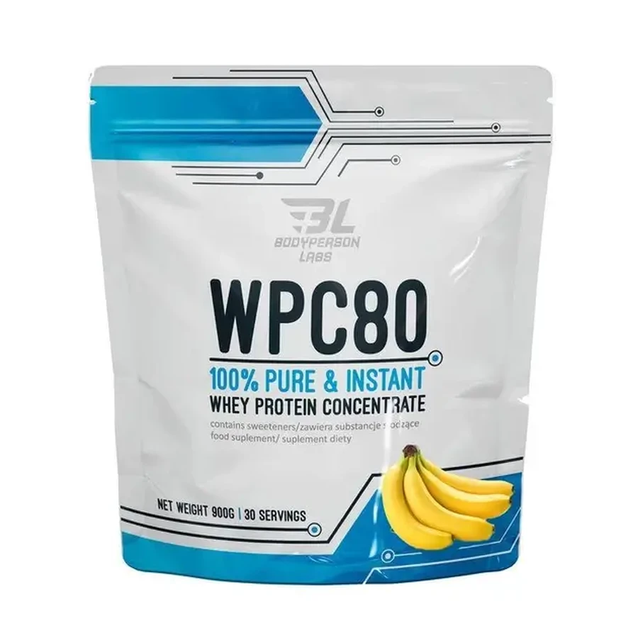 Протеїн WPC80, Banana, 900 г: ціни та характеристики