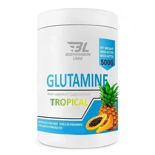 L-глютамін Bodyperson Labs Glutamine, Tropical, 500 г