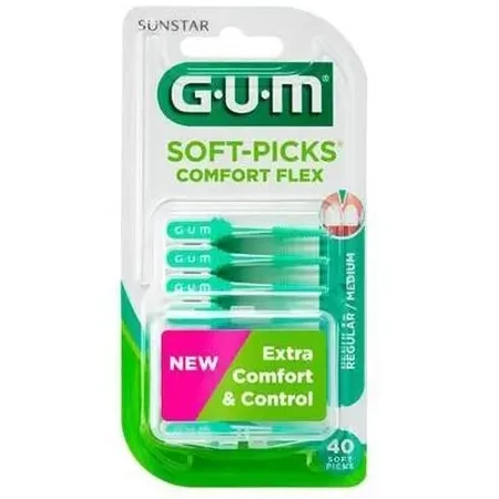 Набір інтердентальних щіток GUM Soft Picks Comfort Flex, стандарт, 40 шт: ціни та характеристики