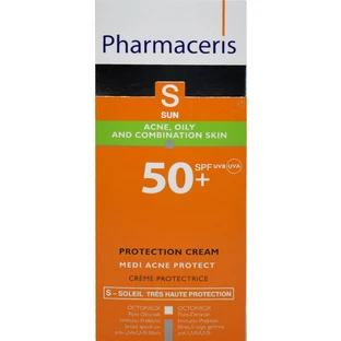 Крем для обличчя PHARMACERIS S Medi Acne Protect сонцезахисний для шкіри з акне SPF 50+ 50 мл