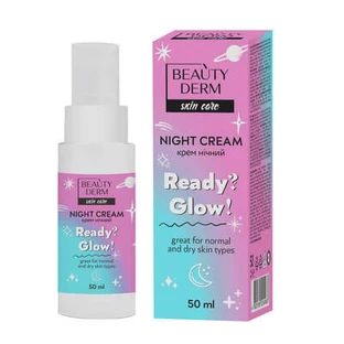 Крем для лица Beauty Derm (Бьюти дерм) ночной Ready? Glow! 50 мл