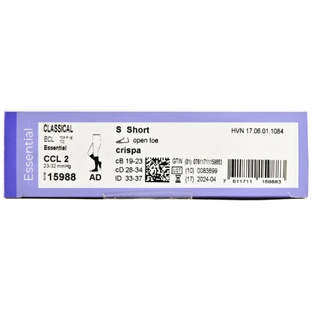 Гольфы компрессионные SIGVARIS Essential Classical артикул 15988 класс 2 с открытым мыском цвет бежевый размер S short : цены и характеристики