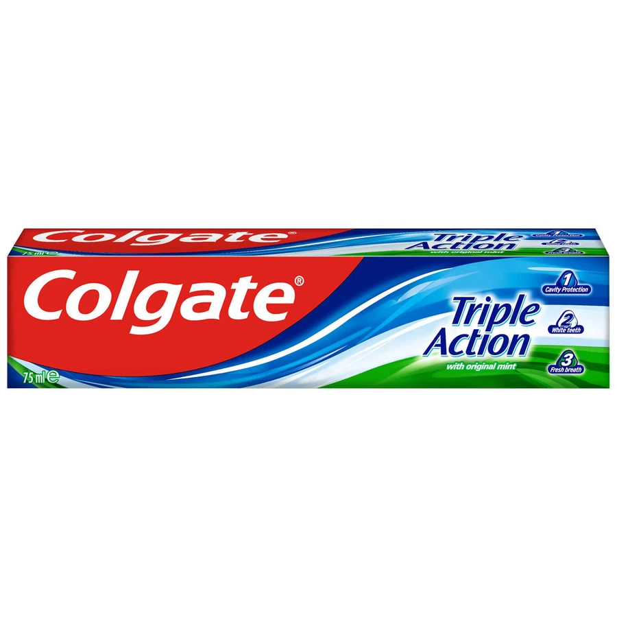 Зубная паста COLGATE Тройное действие натуральная мята 75 мл: цены и характеристики