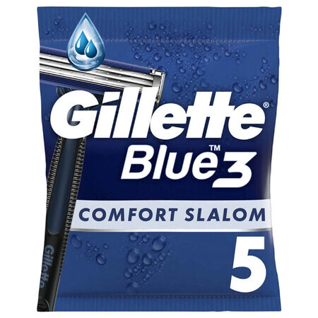 Бритва для гоління GILLETTE Blue 3 Comfort Slalom одноразова 5 шт
