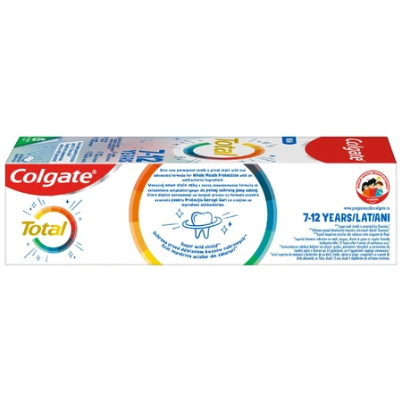Зубная паста COLGATE Total Kids детская 7-12 лет, 50 мл: цены и характеристики