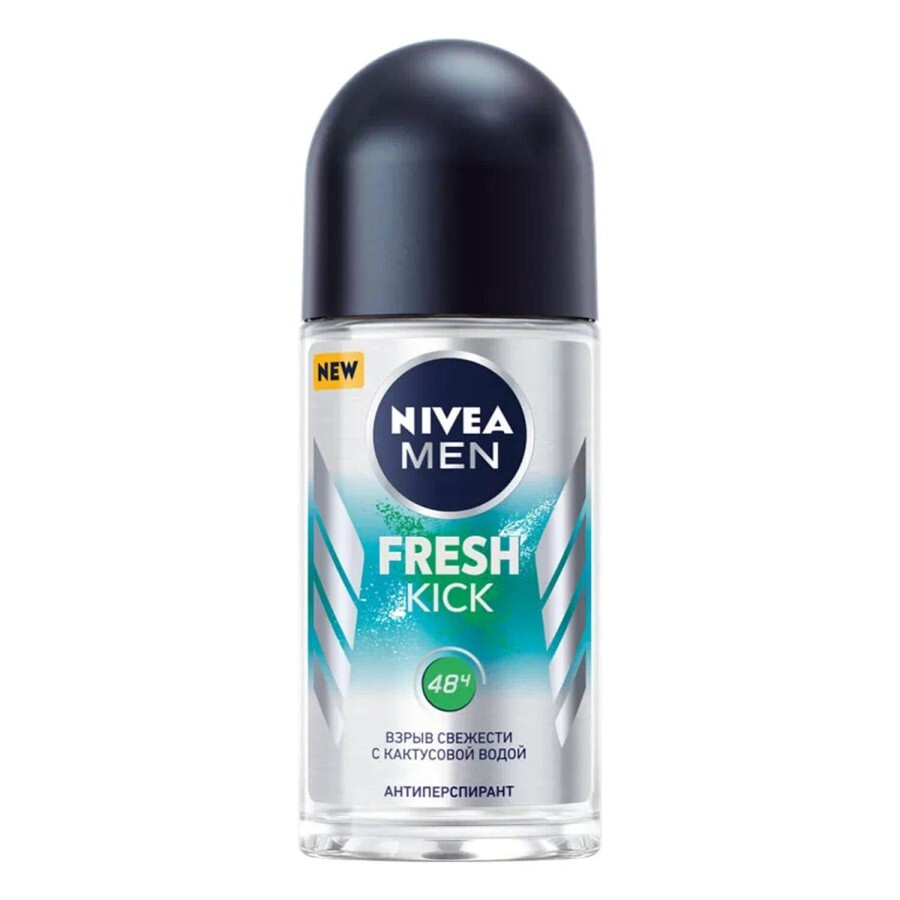 Дезодорант кульковий NIVEA (Нівея) Fresh Kick чоловічий, 50 мл: ціни та характеристики
