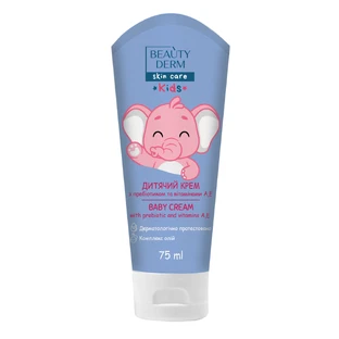 Крем дитячий Beauty Derm Kids універсальний з пребіотиком та вітамінами А, Е, 75 мл