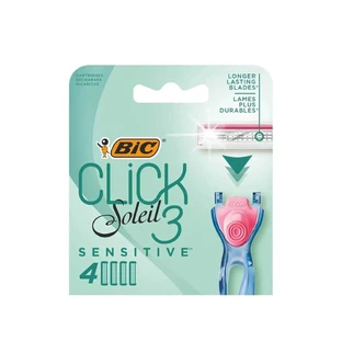 Кассеты (картриджи, лезвия) сменные BIC Miss Soleil Click 3 Sensitive, 4 шт