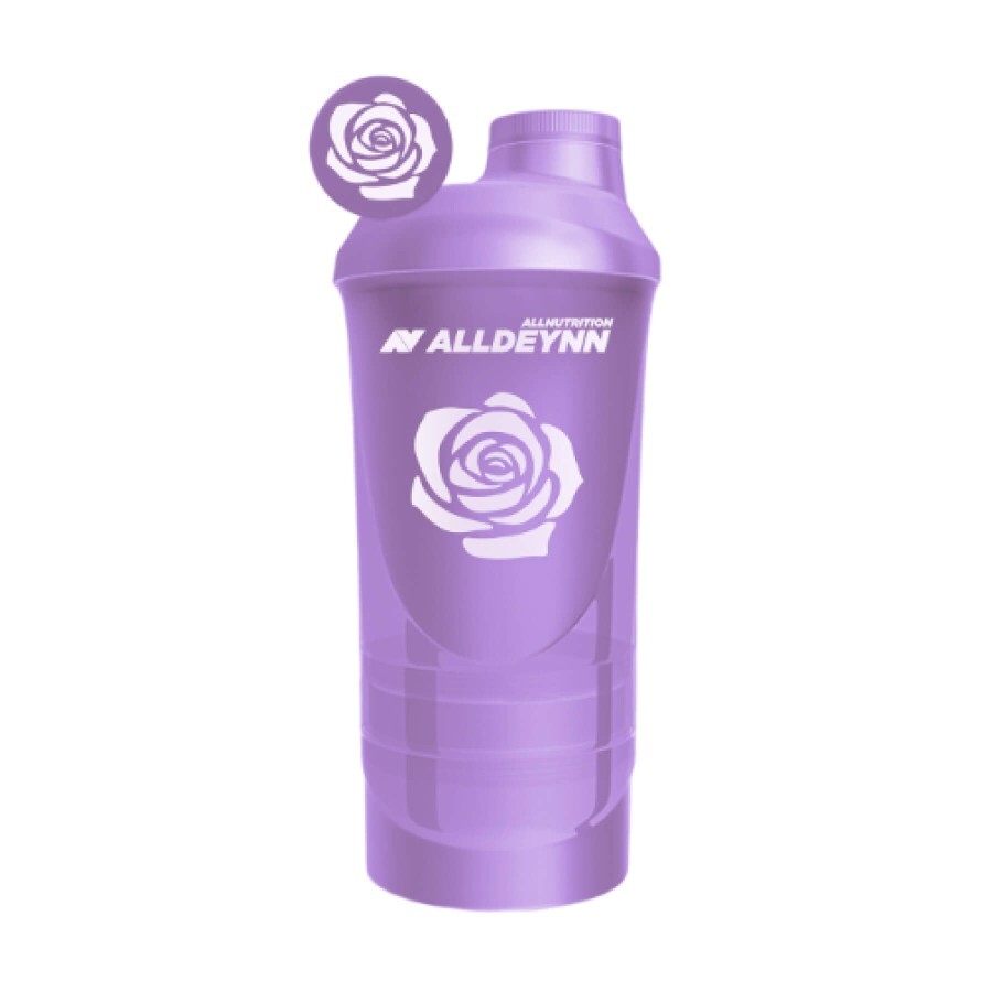 Шейкер Allnutrition Shaker 2 in 1 Purple Rose, 600 мл + 350 мл: цены и характеристики