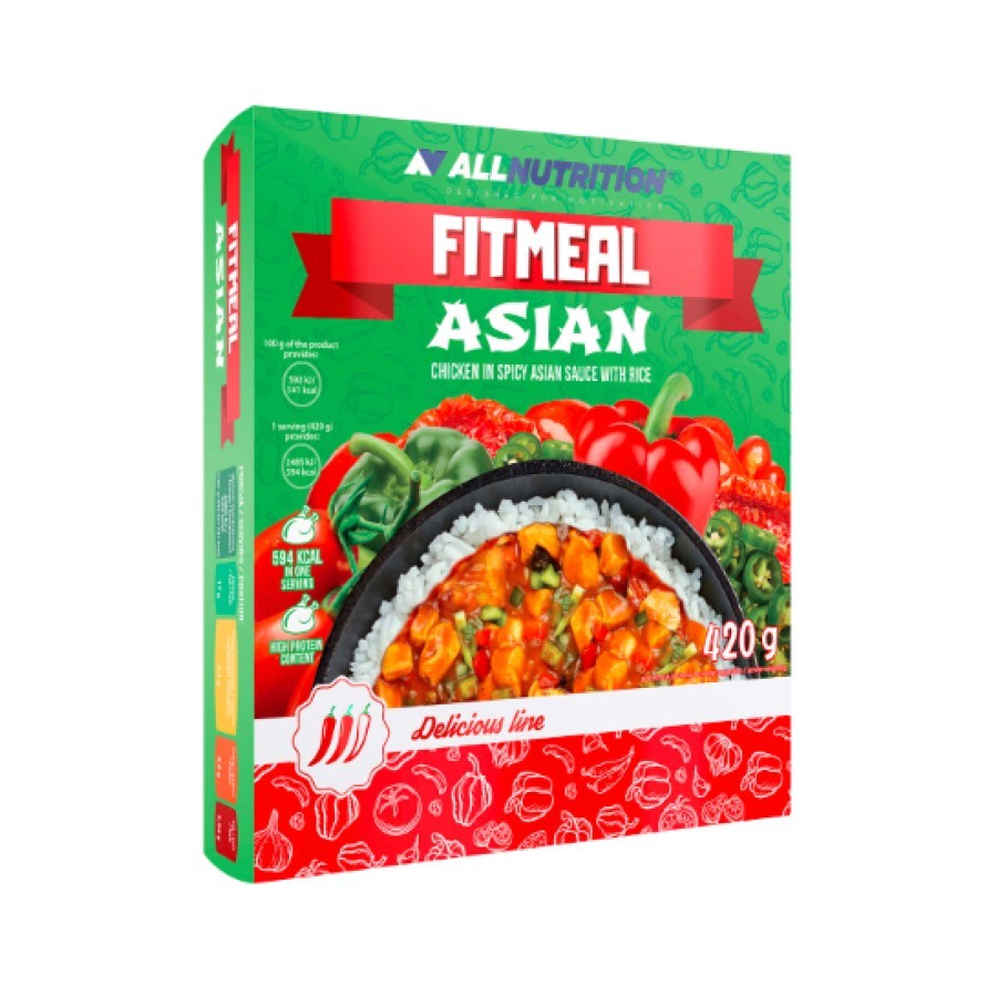 Дієтичний продукт Рис з куркою Allnutrition FitMeal Asian 420 г: ціни та характеристики