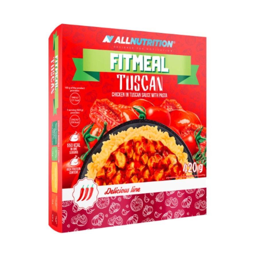 Диетический продукт Макароны с курицей FitMeal Tuscan, 420 г: цены и характеристики