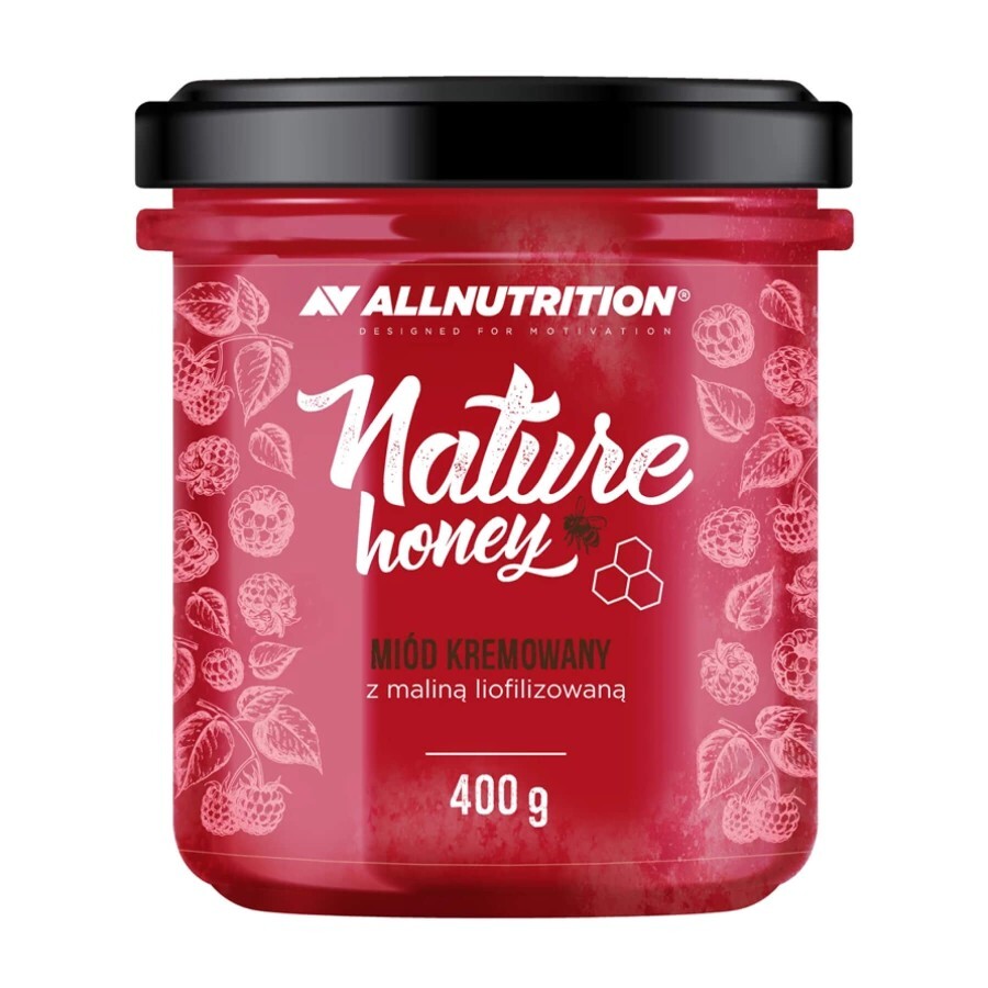 Крем-мед Allnutrition Nature Honey Rapsberry, 400 г: ціни та характеристики