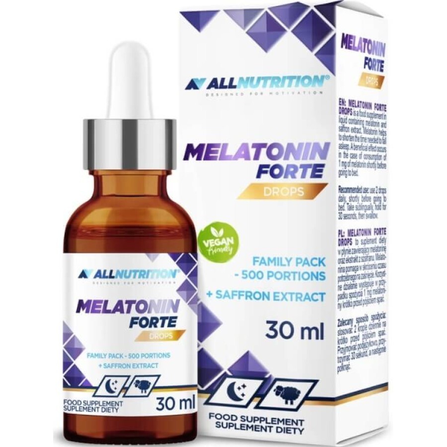 Мелатонин Allnutrition Melatonin Forte Drops, 30 мл: цены и характеристики