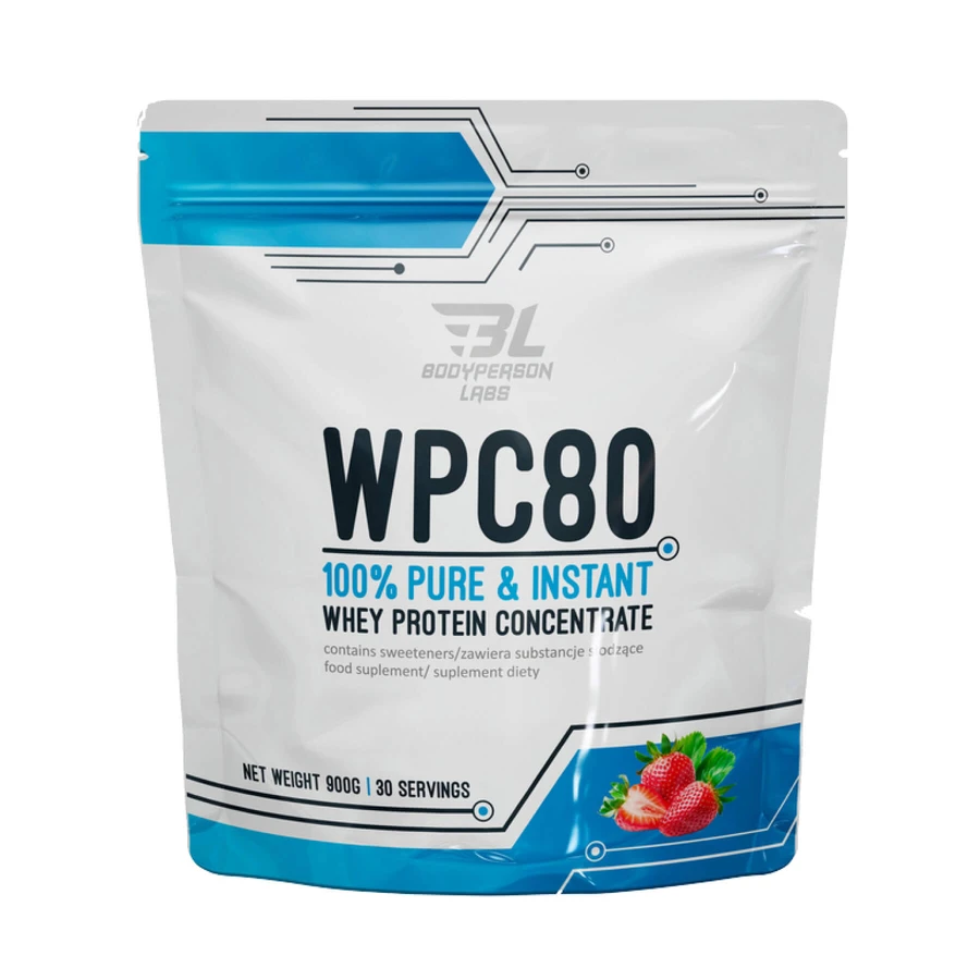 Протеин Bodyperson Labs WPC80 Strawberry, 900 г: цены и характеристики