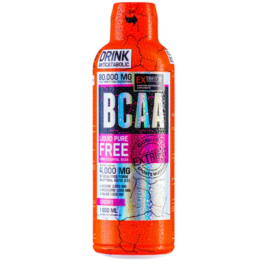 Амінокислоти Extrifit BCAA 80.000 Liquid Cherry, 1 л: ціни та характеристики