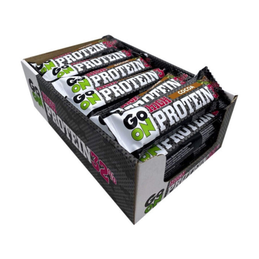 Батончик GoOn Nutrition Protein 32% Cocoa, 24 шт. х 50 г: ціни та характеристики
