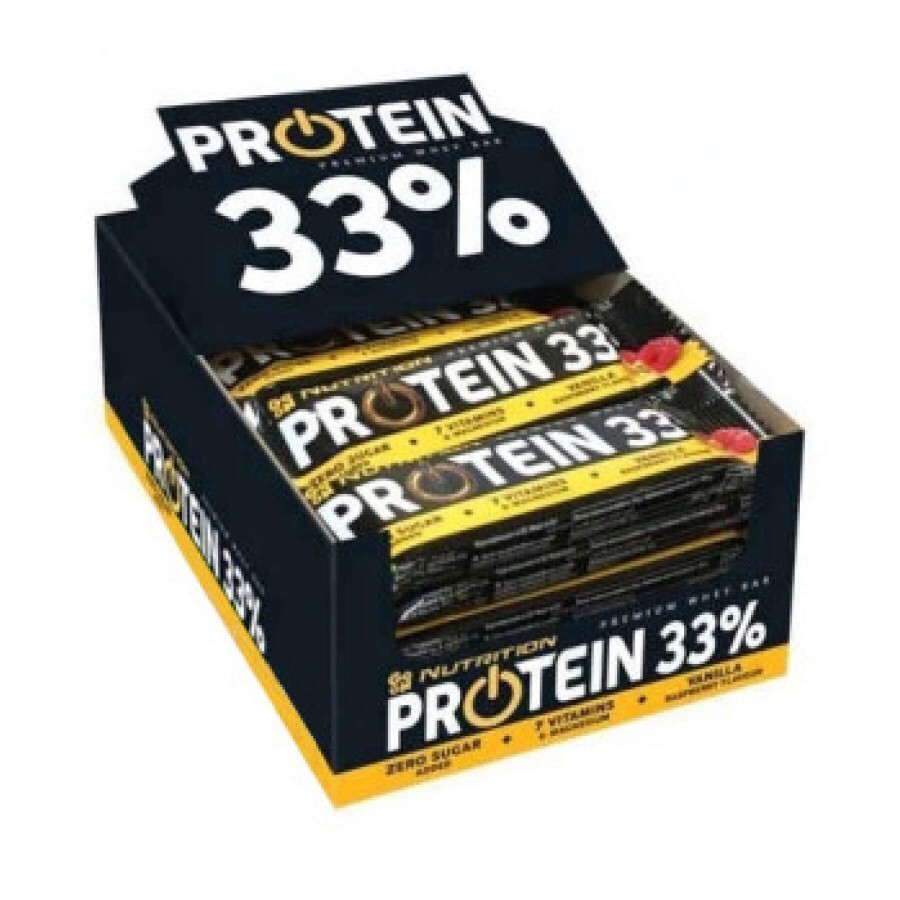 Батончик GoOn Nutrition Protein Bar Vanilla-Rapsberry, 25 шт. х 50 г: ціни та характеристики