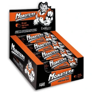 Батончик Monsters Strong Max Dried Apricots, 20 шт. х 80 г