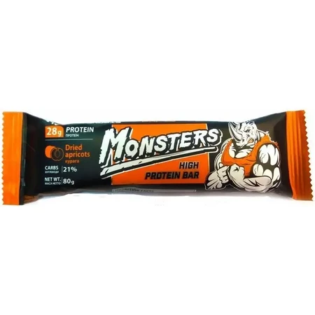 Батончик Monsters Strong Max Dried Apricots, 20 шт. х 80 г: цены и характеристики