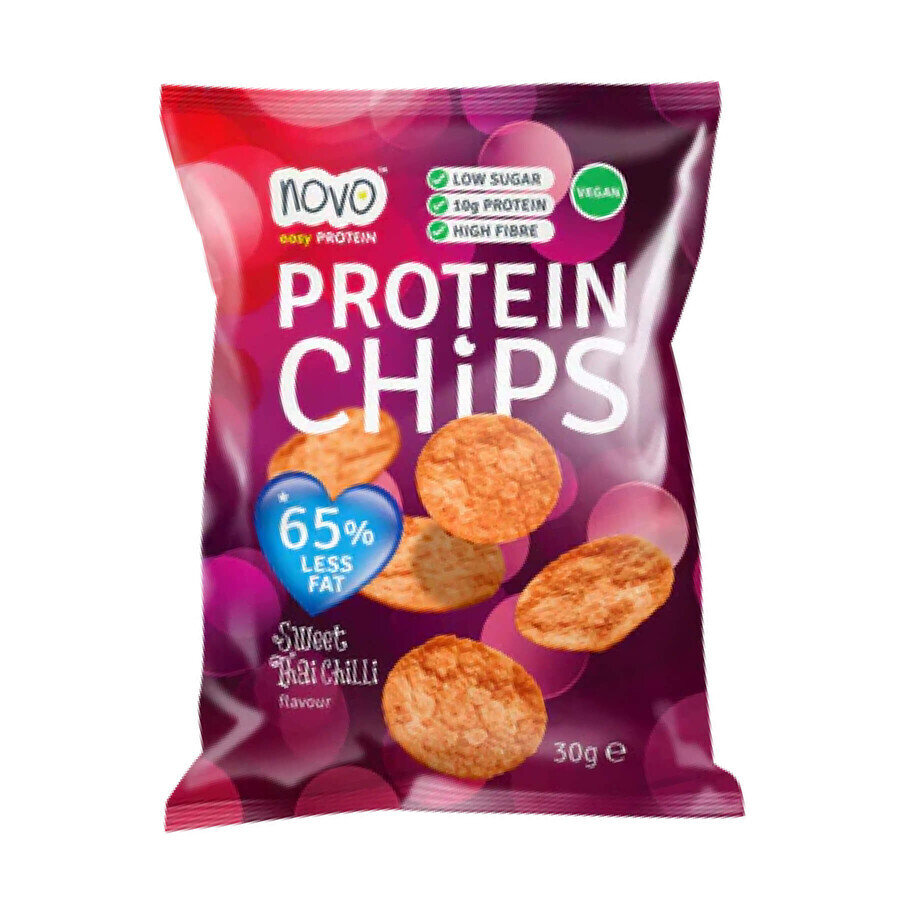 Дієтичний продукт Novo Nutrition Protein Chips Sweet Thai Chilli, 30 г: ціни та характеристики