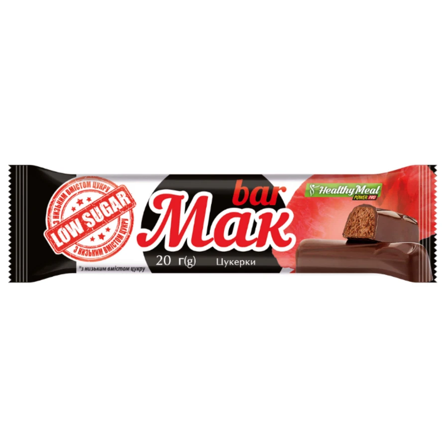 Батончик Power Pro Power MAK bar, 20 шт. x 20 г: ціни та характеристики